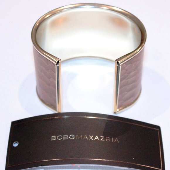 BCBG Max Azria CUFF COGNAC Brown Fashion BRACELET - Picture 2 of 3